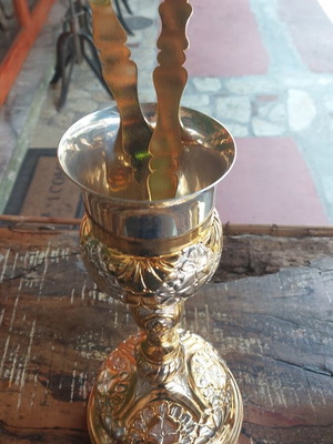 Church silver-plated diskophtera set