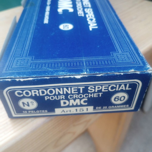 DMC Cordonnet Special No 60 cotton crochet threads, vintage, white