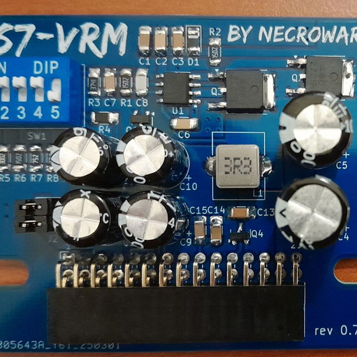 Necroware's S7-VRM rev.0.7 new voltage regulator module for Socket 7