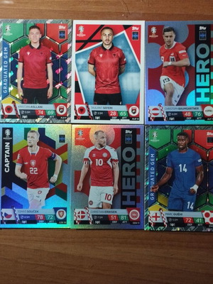 Topps Euro-24 Match Attax καινούργιο, 50 κάρτες