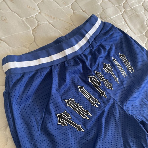 Trapstar Secret Shorts new, blue mesh, embroidered logo