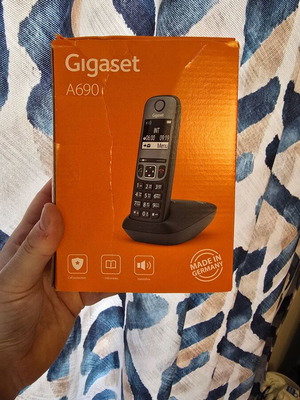 Gigaset A690 ασύρματο τηλέφωνο με ελληνικό μενού μπλε καινούργιο