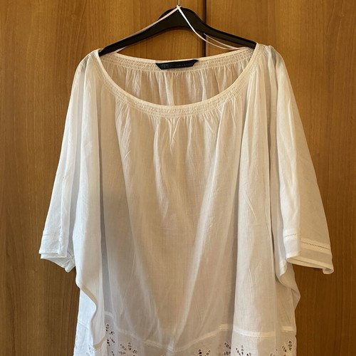 Zara wide shirt with lace, new, cotton, size M