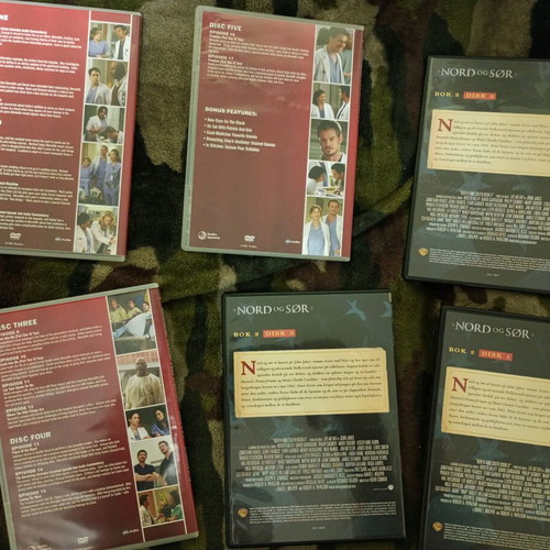 Grey's Anatomy Season 4 and North and South DVD like new with subtitles