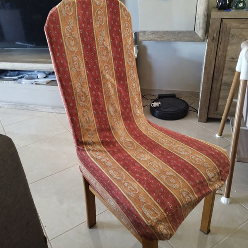 Chair covers like new, set of 6 for dining chairs