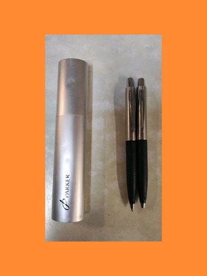 Parker set pen and mechanical pencil used