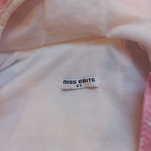Light jacket used for 6 years old, white and pink