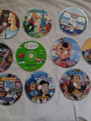 Children's DVD pack of 10 used, dubbed cartoons