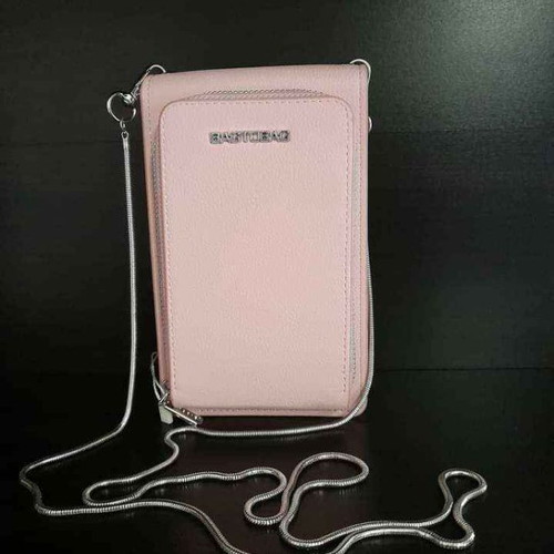Bag to Bag γυναικείο ροζ τσαντάκι με φερμουάρ και αλυσίδα, καινούργιο