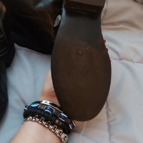 Pepe Jeans women's boots used, leather and denim