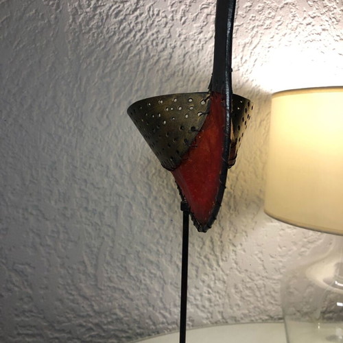 Candle holder like new with metal base