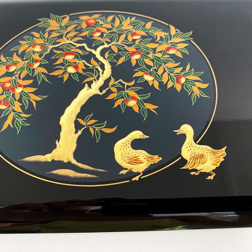 Vintage Japanese Sankyo music box "Love Story" jewelry box