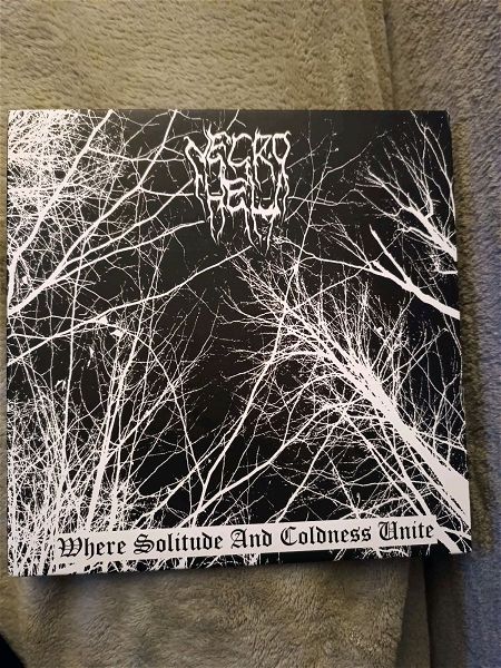  diskos viniliou Necrohell   Where Solitude And Coldness Unite splatter limited edition vinyl numbered 1 to 200 single 7 inch