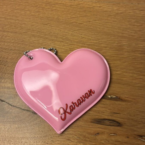 Karavan keychain new, red and pink