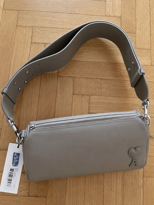AMI Paris Alexandre Mattiussi shoulder bag, Gris Taupe