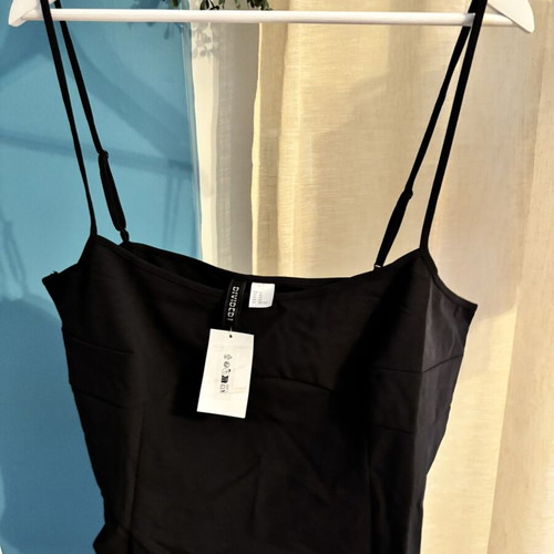 H&M crop top, black, XXL