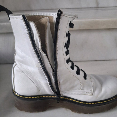 Fratelli Pedriti ankle boots used, size 39, white and black