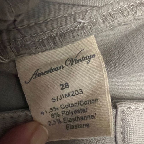 American Vintage gray jean pants new size 28