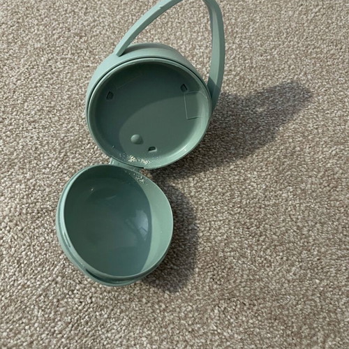 Double pacifier case petrol color