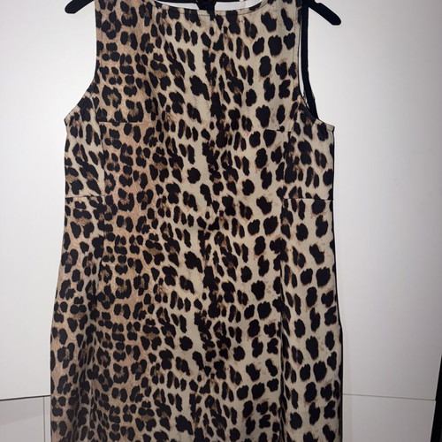 Mini leopard print dress