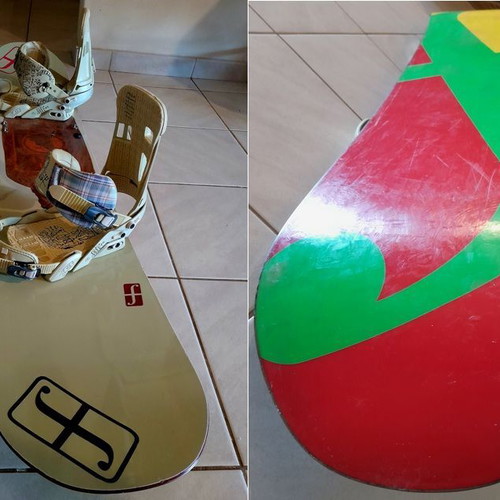 Forum Snowboard Holy Moly 155 with Shaka bindings used