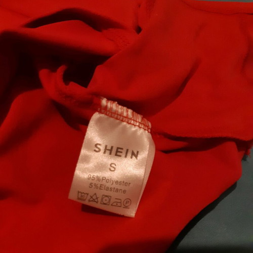 Shein Red Short Mini Dress New Cotton