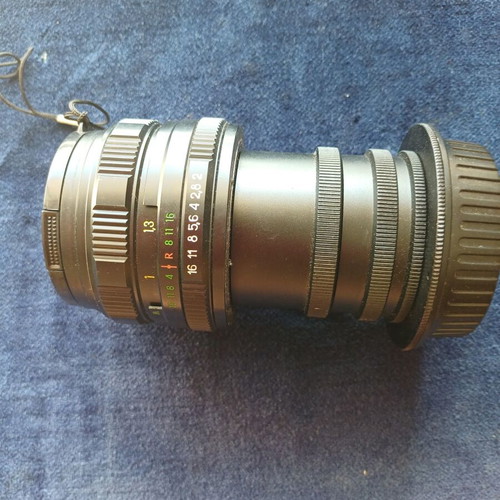 MC Helios 44M-6 58mm 1:2 M42 Soviet lens with Canon EOS adapter