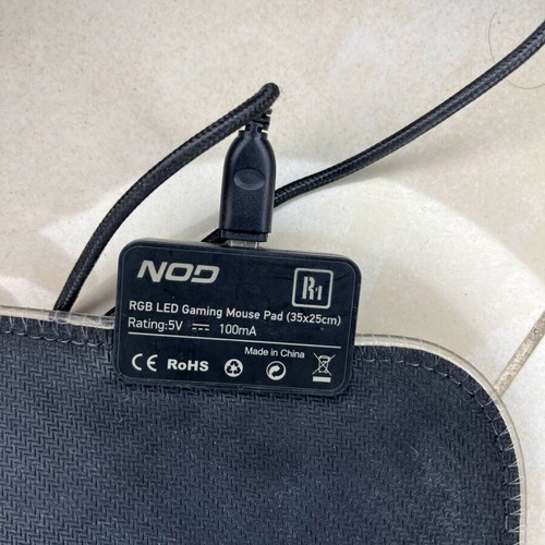 RGB MousePad NOD used, black with RGB lighting