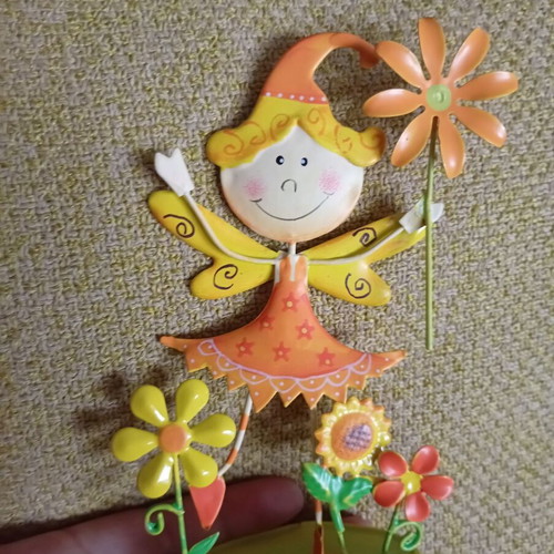 Metal fairy like new for spring decoration
