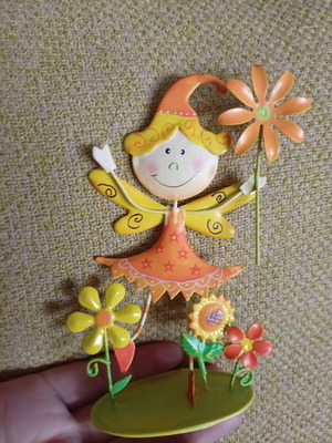 Metal fairy like new for spring decoration