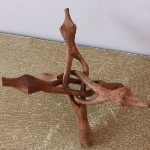Woodcarving decoration used, 22 cm height, 18 cm length open