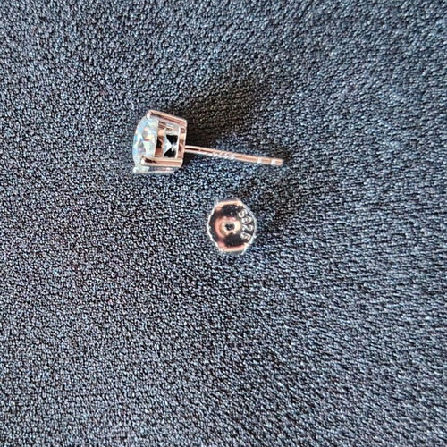Silver Earrings S925 with 1.6ct Moissanite D Color and GRA Certification new