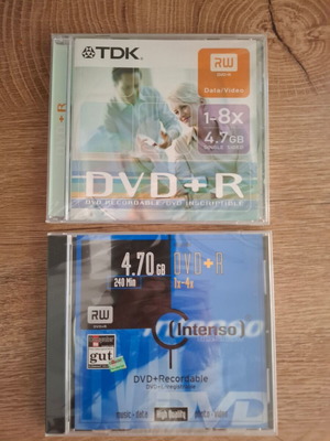 DVD 4.7 GB 2 pieces new, blank for recording