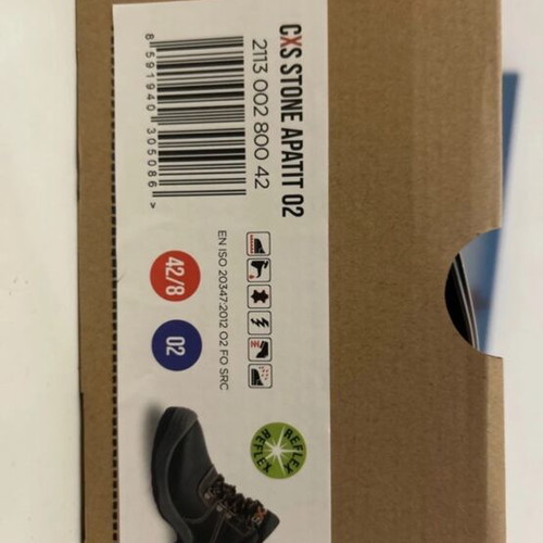 CXS boots new, unworn, size 42, black and orange