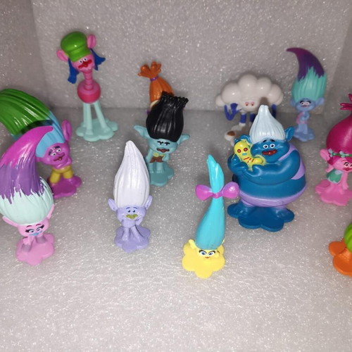 Trolls DreamWorks collectible figures set of 12 like new