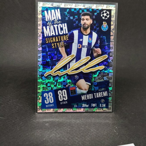 Mehdi Taremi Man of the Match Signature Style card like new
