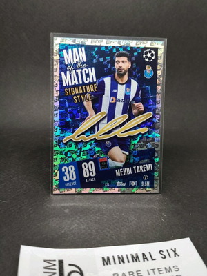Mehdi Taremi Man of the Match Signature Style card like new