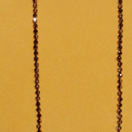 Necklace with glass gray-silver beads used