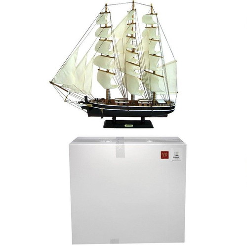 Wooden ship large new 72x68x12cm