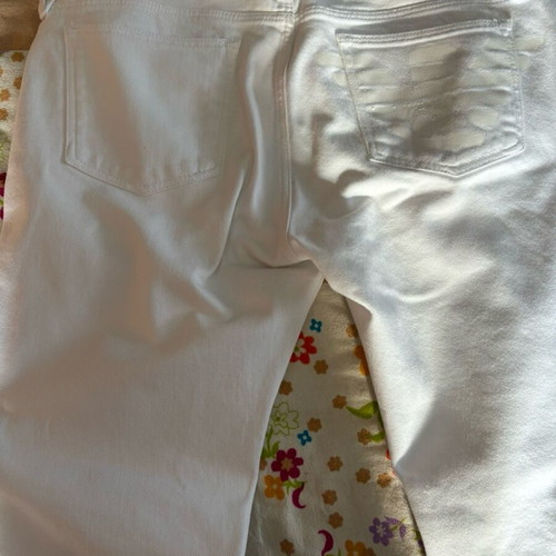 Armani white denim pants like new, size 33