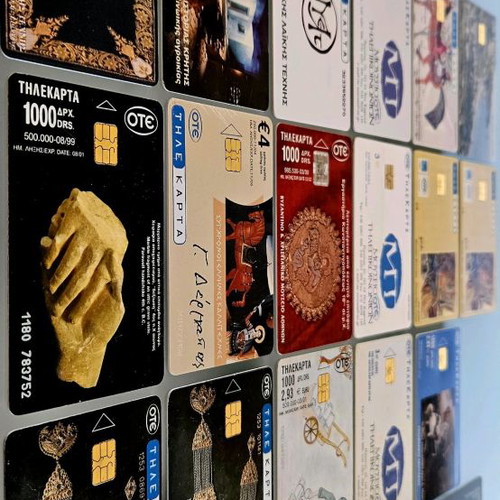 Phone cards themed Greek museums like new, pack of 20