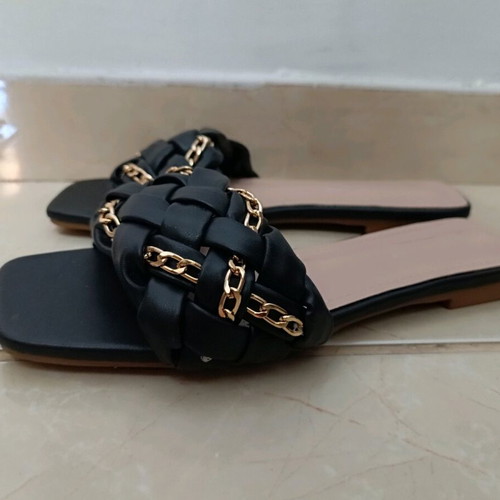 Alta Moda slippers with anatomic sole like new, black size 38