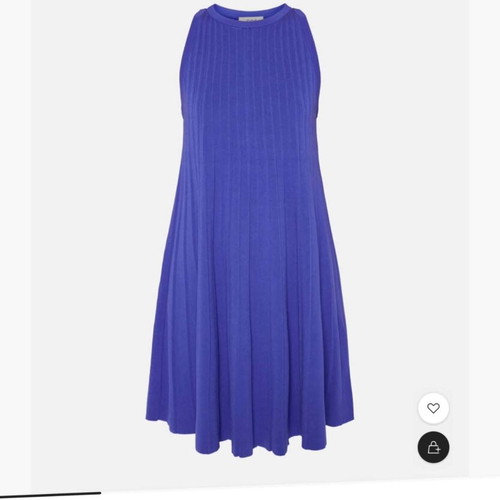 COS ribbed knit dress royal blue like new, size S