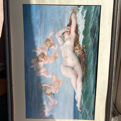 Frame used 85x60 cm gray ciel without glass