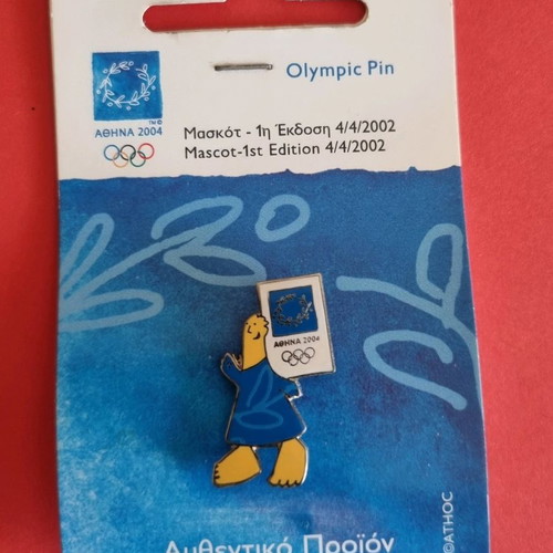 Olympic pins Athens 2004 Mascot series new, set of 6