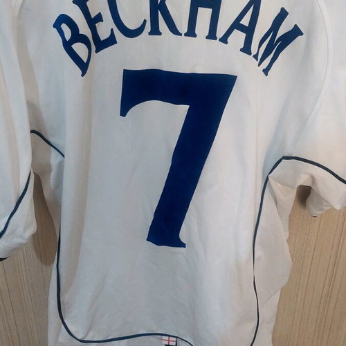 England National Team Beckham Jersey used, genuine authentic