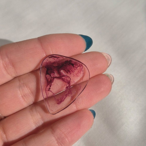 Handmade purple liquid glass guitar pick new
