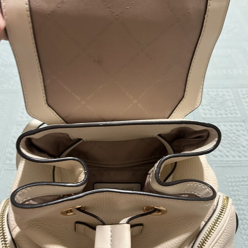 Michael Kors leather backpack, beige