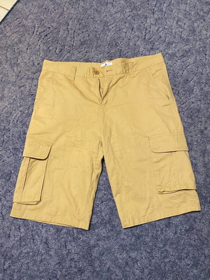 Cargo bermuda beige new, size L, 100% cotton