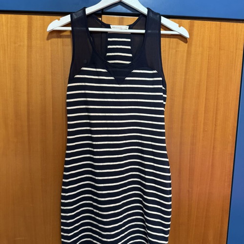 BSB blue striped short dress used, size M